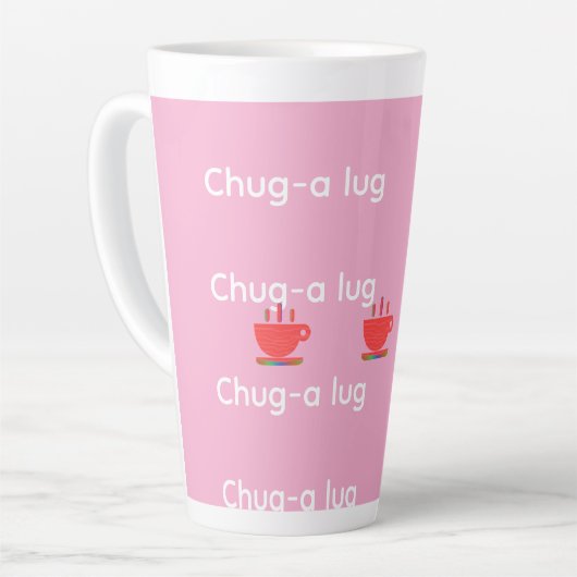 Chug A Lug Pink Milchtasse (Linke Ecke)