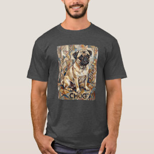 Chug-Hund Kubist - Kunsthund im Vintage-Stil T-Shirt