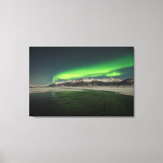 Chugach Aurora Leinwanddruck (Vorderseite)
