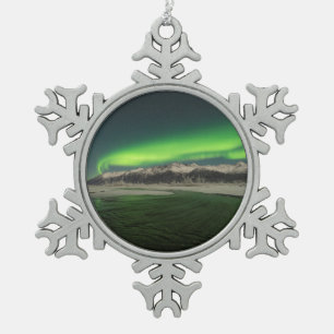 Chugach Aurora Schneeflocken Zinn-Ornament