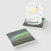 Chugach Aurora Steinuntersetzer (Seitenansicht)