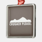 Chugach bitte ornament aus metall (Links)