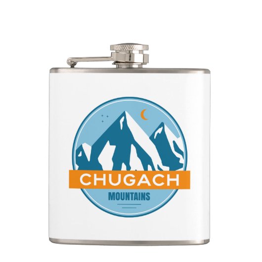 Chugach-Gebirge Alaska Flachmann (Vorderseite)