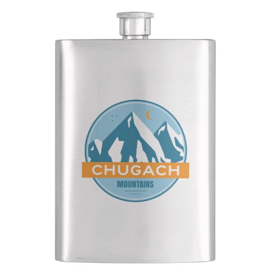 Chugach Mountains Alaska Flachmann (Vorderseite)