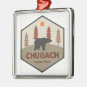 Chugach National Forest Alaska Bear Ornament Aus Metall (Links)