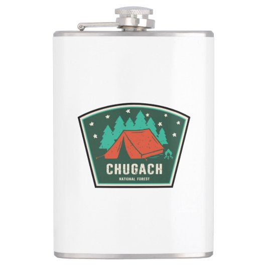 Chugach National Forest Camping Flachmann (Vorderseite)