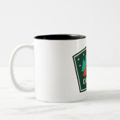 Chugach National Forest Camping Zweifarbige Tasse (Links)