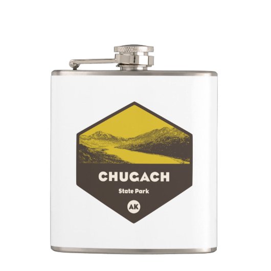 Chugach Staat Park, Alaska Flachmann (Vorderseite)