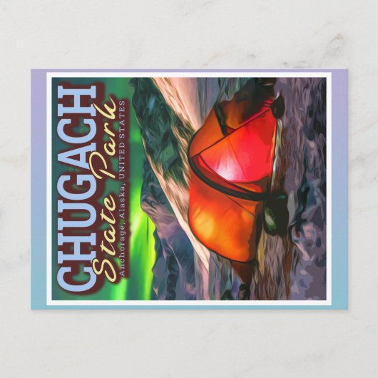 CHUGACH STAAT PARK - ANCHORAGE ALASKA POSTKARTE (Vorderseite)