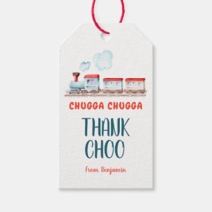 Chugga Choo Boy Vintag Train Red Blue Birthday Gi Geschenkanhänger