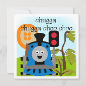 Chugga Choo Einladung (Vorderseite)