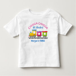 Chugga Choo Train thematischer Cartoon jeden Gebur Kleinkind T-shirt