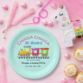 Chugga Choo Train thematischer Cartoon jeden Gebur Pappteller (Party)