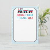 Chugga Chugga Bahn Party Danke Karte (Stehend Vorderseite)