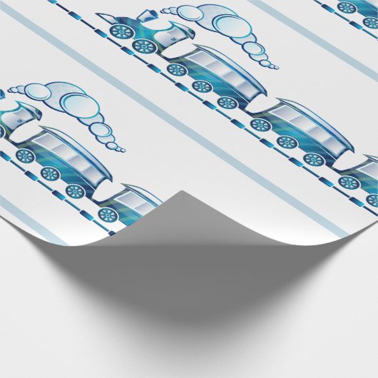 Chugga Chugga Choo Choo Baby Wrapping Paper Geschenkpapier (Ecke)