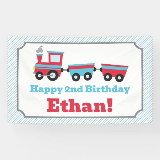 Chugga Chugga Choo Choo Party Banner (Horizontal)