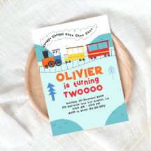 Chugga Chugga Choo Choo Train Boy Zweiter Geburtst