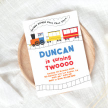 Chugga Chugga Choo Choo Zug 2. Geburtstag