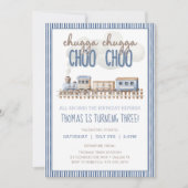 Chugga Chugga CHOO CHOO Zug Birthday Einladung (Vorderseite)