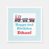 Chugga Chugga Choo Choo Zug Party Napkins Serviette (Vorderseite)