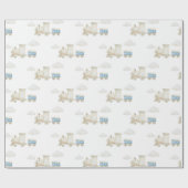 Chugga Chugga Train Birthday  Geschenkpapier (Flach)