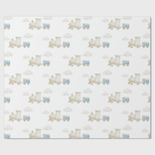 Chugga Chugga Train Birthday  Geschenkpapier (Flach)