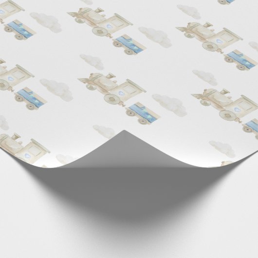 Chugga Chugga Train Birthday  Geschenkpapier (Ecke)