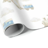 Chugga Chugga Train Birthday  Geschenkpapier (Rolleneckpunkt)
