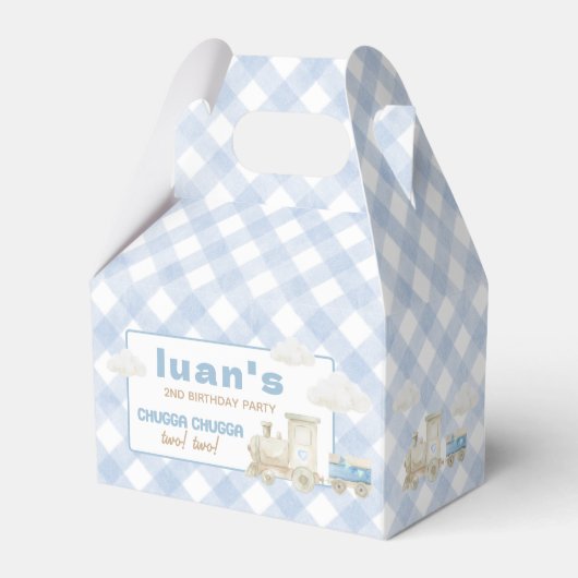 Chugga Chugga Train Birthday  Geschenkschachtel (Vorderseite)