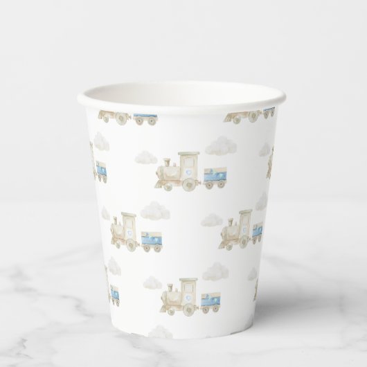 Chugga Chugga Train Birthday  Pappbecher (Vorderseite)