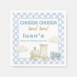 Chugga Chugga Train Birthday  Serviette