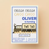 Chugga Chugga Two Train Boy 2. Geburtstag Einladung