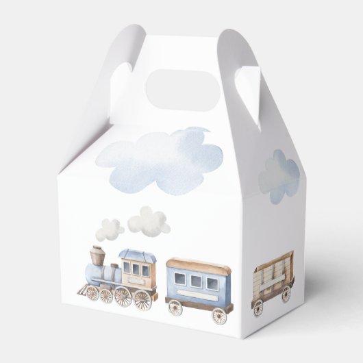 Chugga Chugga Two Two Train Birthday Favor Box Geschenkschachtel (Vorderseite)