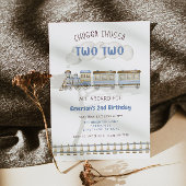 Chugga Chugga Two Two Train Second Birthday Invite Einladung
