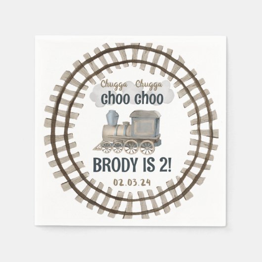 Chugga Chugga Two Two Two Two Two Two Serviette (Vorderseite)