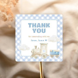 Chugga Chugga Zug Geburtstag  Quadratischer Aufkleber