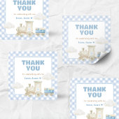 Chugga Chugga Zug Geburtstag  Quadratischer Aufkleber