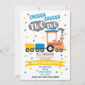 Chugga Chugga Zwei Party Einladung (Vorderseite)
