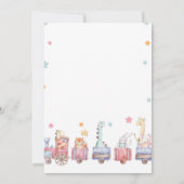 Chugga Chugga Zwei-Zug-Geburtstag einladen Einladung (Rückseite)