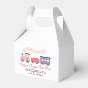 Chugga Chugga Zwei Zug Pink Girl 2. Geburtstag Geschenkschachtel