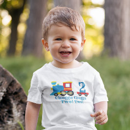 Chugga Chugga zwei Züge Baby T-shirt
