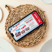 Chugga chugga zwei Zugfahrkarten Geburtstag Einladung