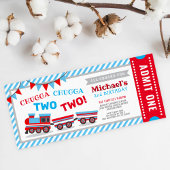 Chugga chugga zwei Zugfahrkarten Geburtstag Einladung