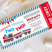 Chugga chugga zwei Zugfahrkarten Geburtstag Einladung