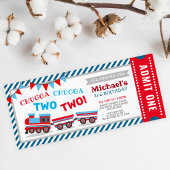 Chugga chugga zwei Zugfahrkarten Geburtstag Einladung