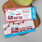 Chugga chugga zwei Zugfahrkarten Geburtstag Einladung