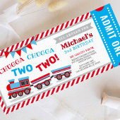 Chugga chugga zwei Zugfahrkarten Geburtstag Einladung