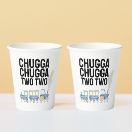 Chugga Chugga Zwei zwei | 2. Geburtstag | Cups (2) Pappbecher