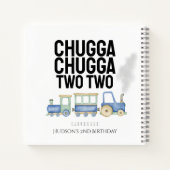 Chugga Chugga Zwei zwei | Birthday Guest Notebook Notizblock (Rückseite)