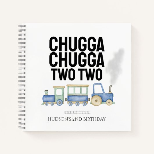 Chugga Chugga Zwei zwei | Birthday Guest Notebook Notizblock (Vorderseite)